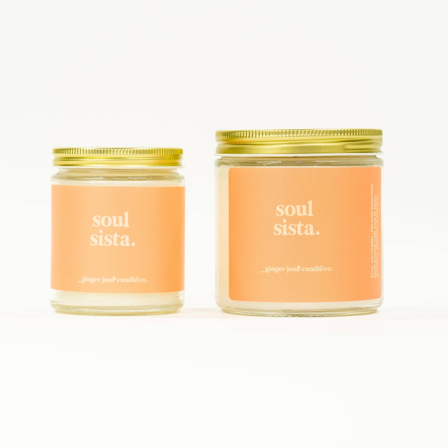 Ginger June Candle Co. - Soul sista • soy candle • 2 sizes, 2 colors to choose from