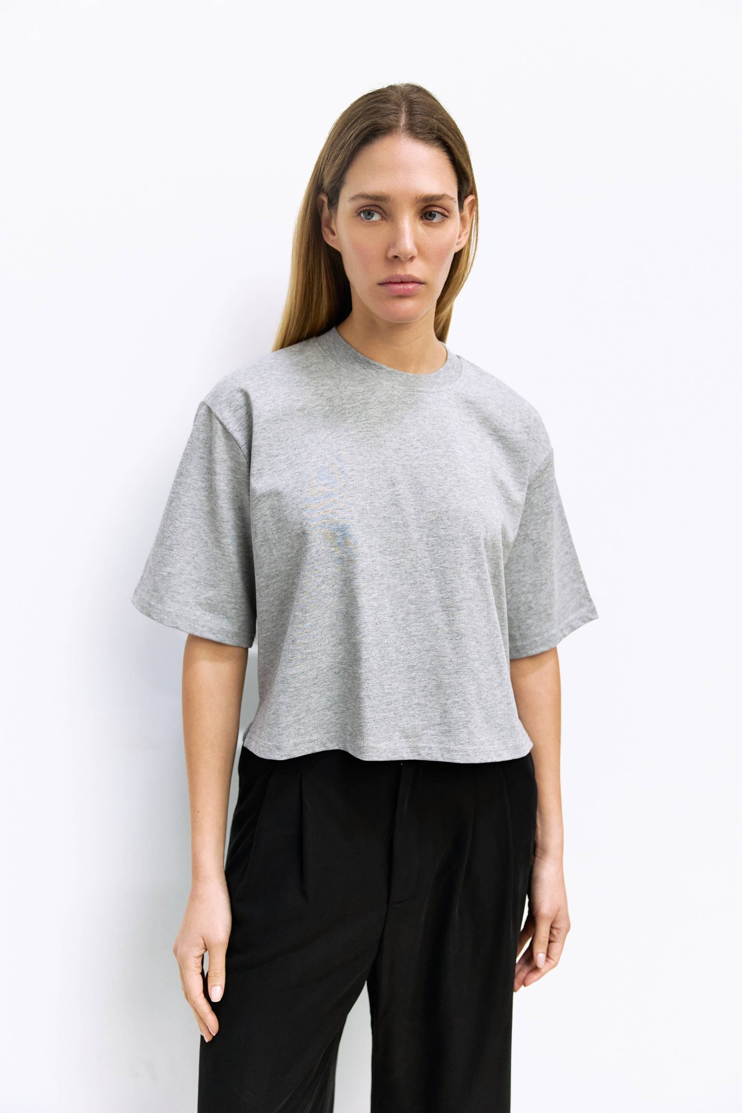 MOD REF - The Daphne Top | Cotton T-Shirt with Elbow Sleeves