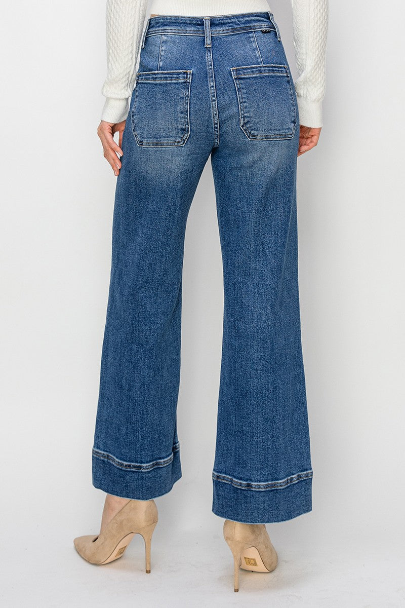 Risen High Rise Crop Jeans