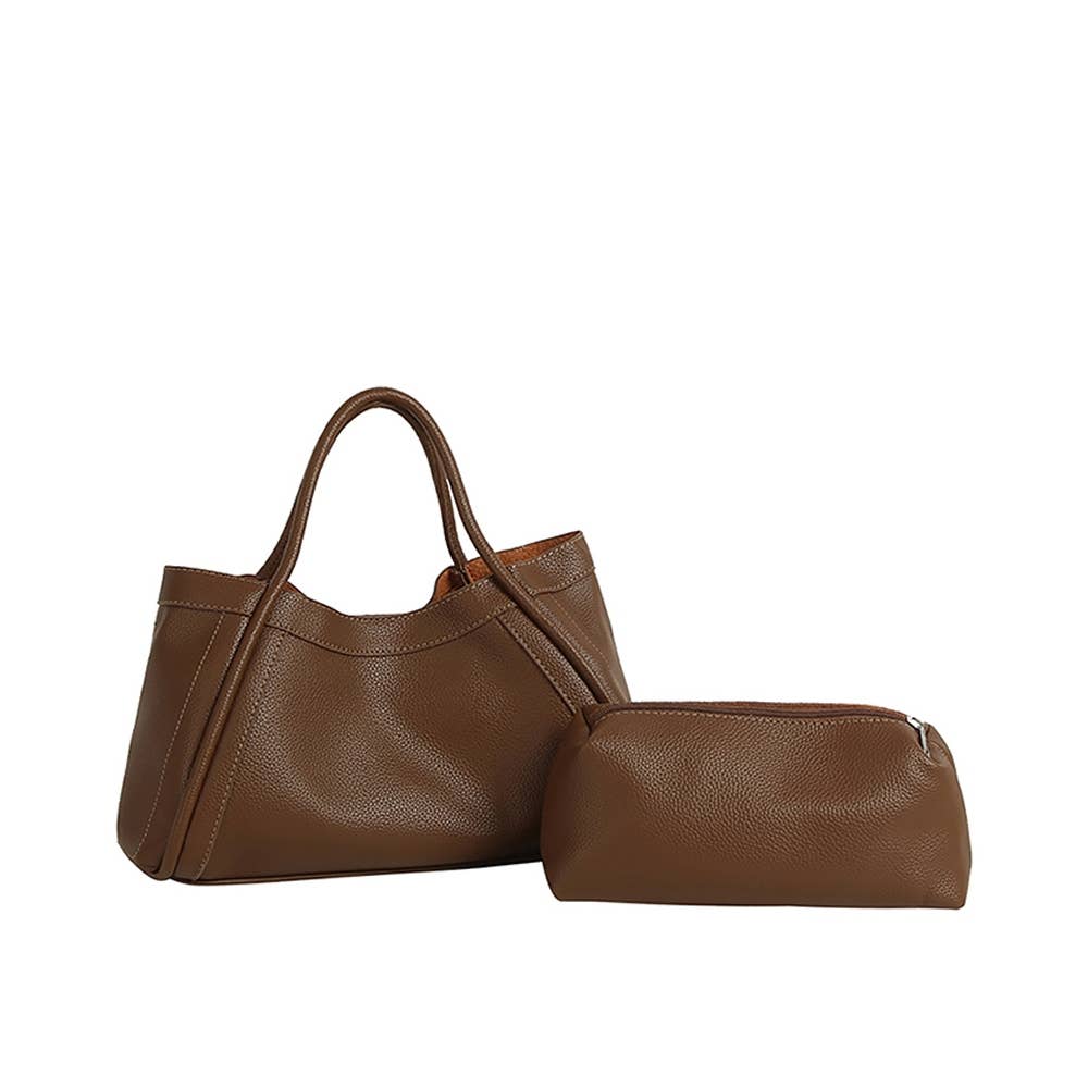 Collections by Fame Accessories - Top Handle 2-In-1 Satchel Hand Bag