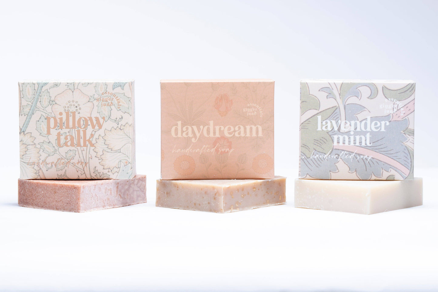 Ginger June Candle Co. - Moisturizing soap • Pillow Talk • made with coconut oil, olive oil, babassu, honey & clay (Copy)