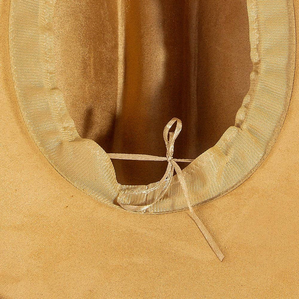 Collections by Fame Accessories - Western Braided Strap Faux Suede Cowboy Hat