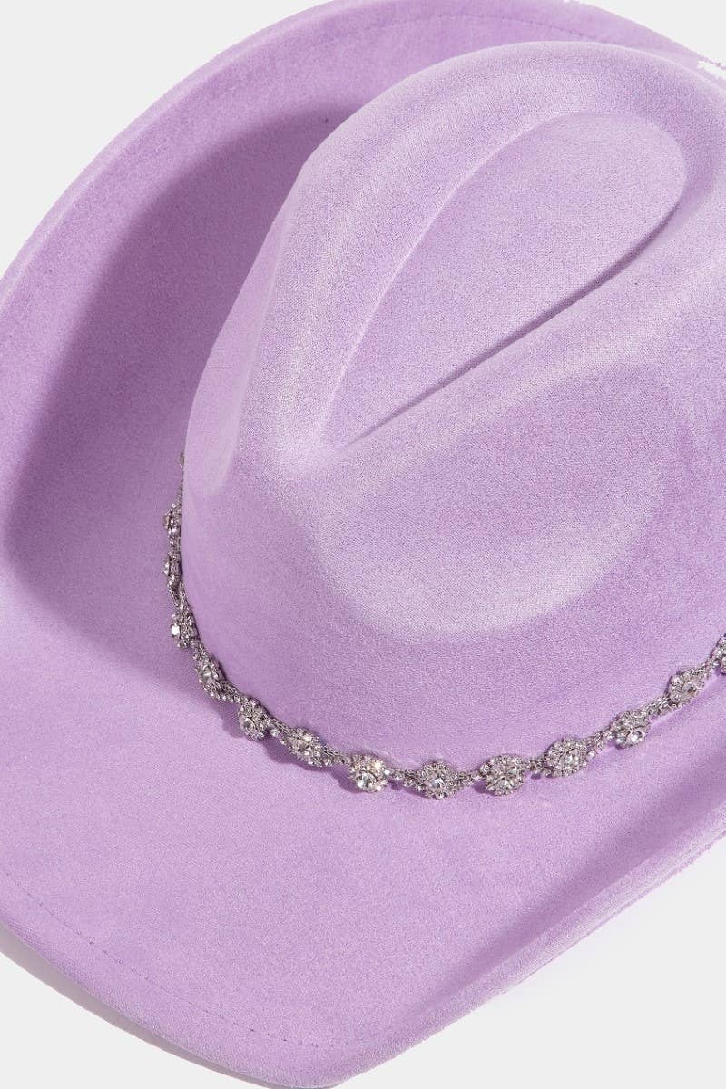 Collections by Fame Accessories - Rhinestone Link Western Cowboy Hat