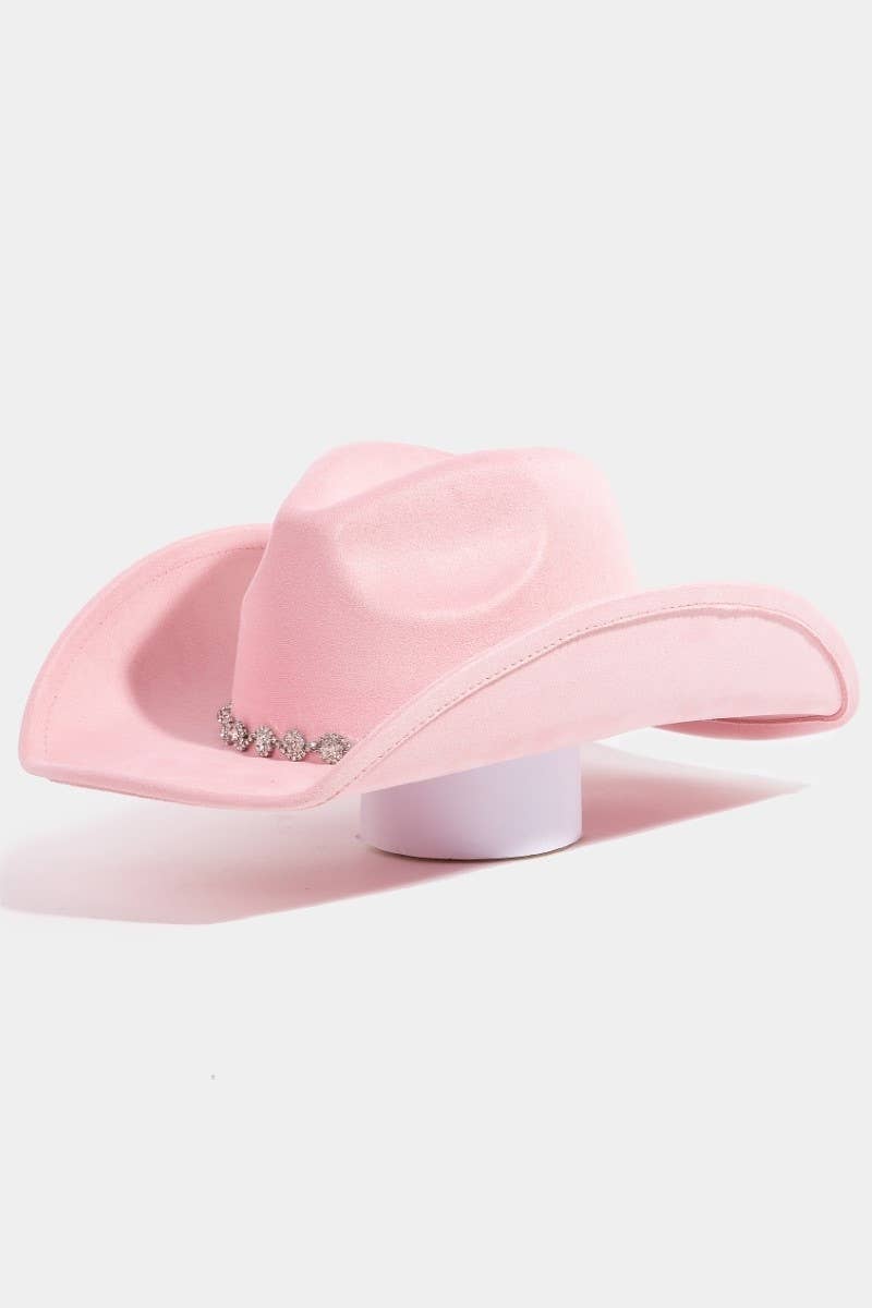 Collections by Fame Accessories - Rhinestone Link Western Cowboy Hat