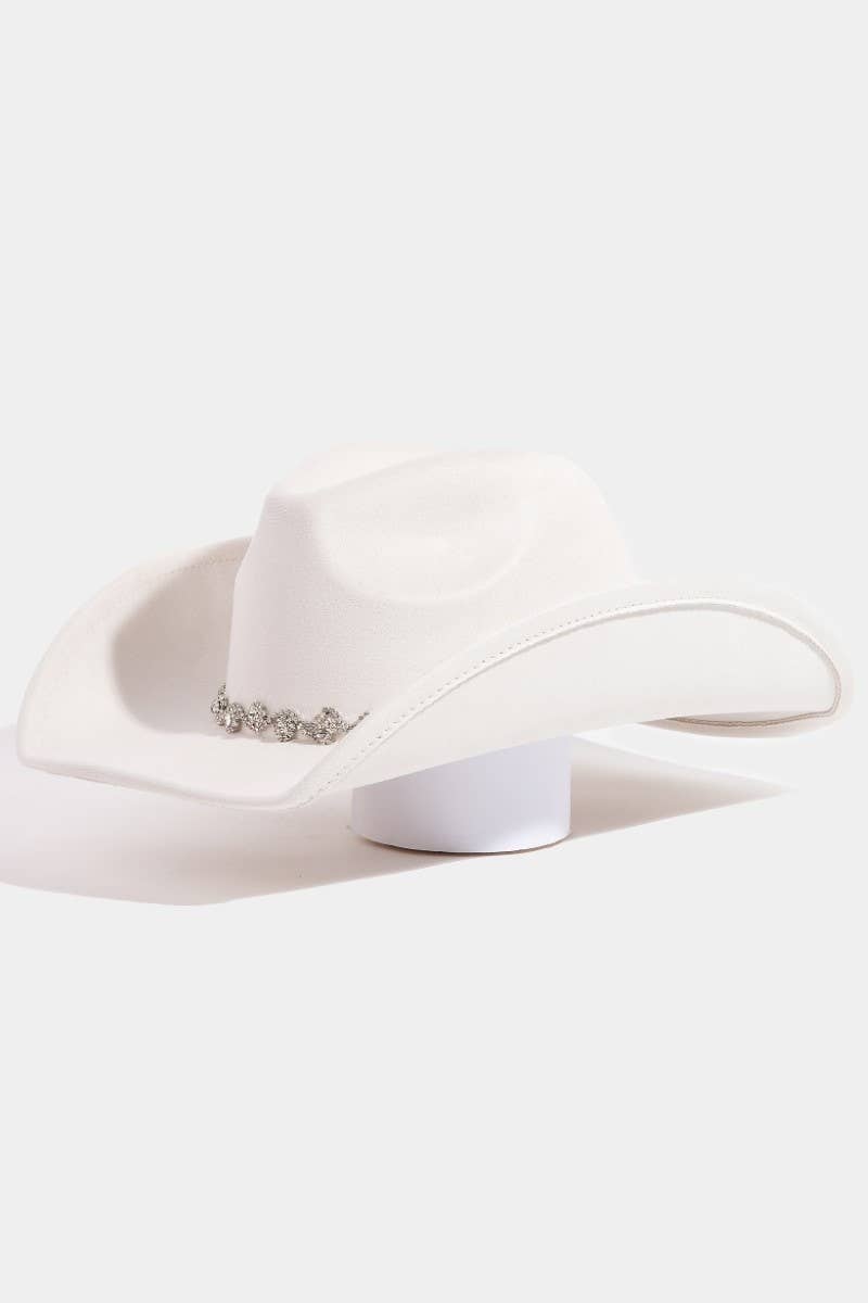 Collections by Fame Accessories - Rhinestone Link Western Cowboy Hat