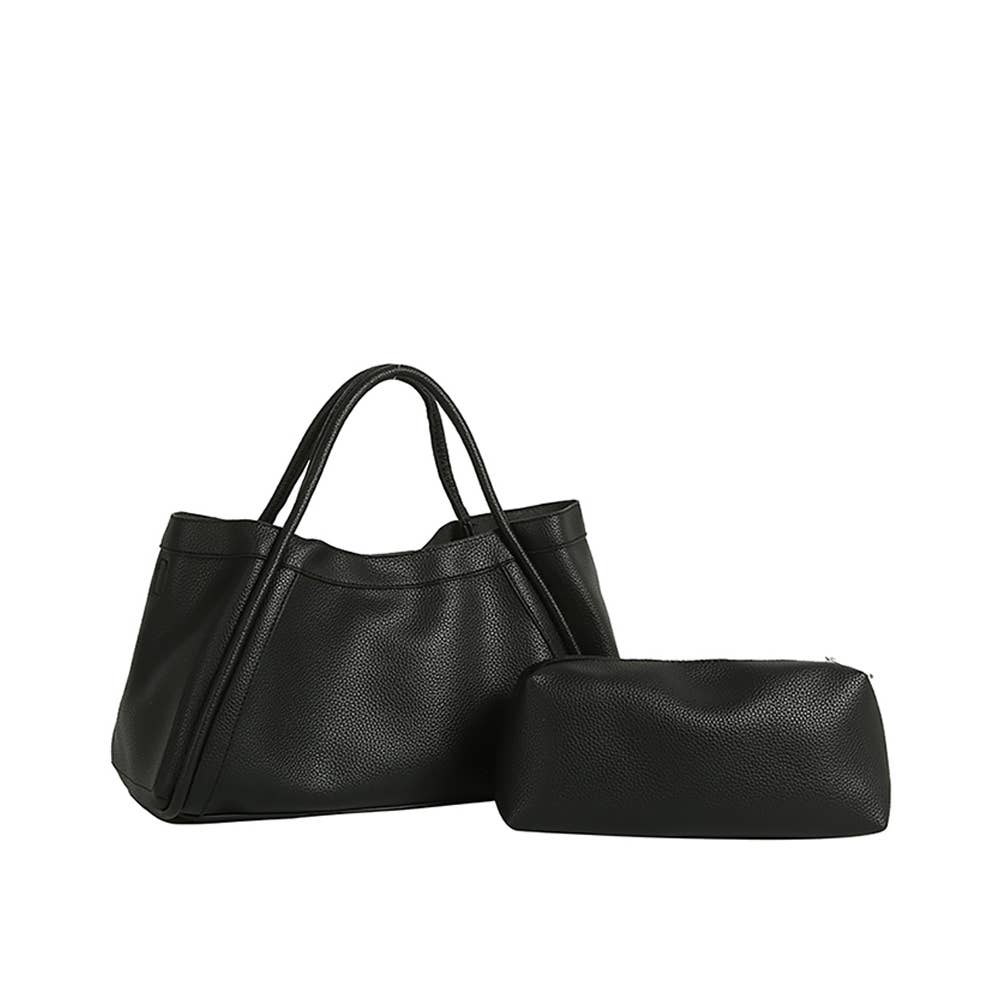 Collections by Fame Accessories - Top Handle 2-In-1 Satchel Hand Bag
