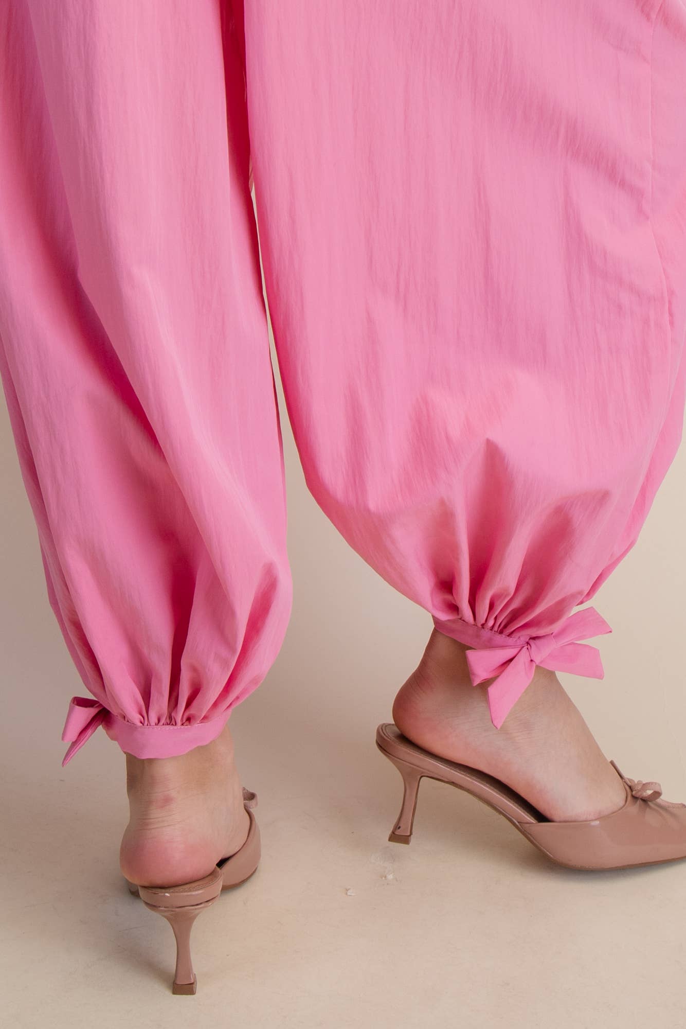 Glam - Flowy Balloon Ankle Tie Everyday Pants