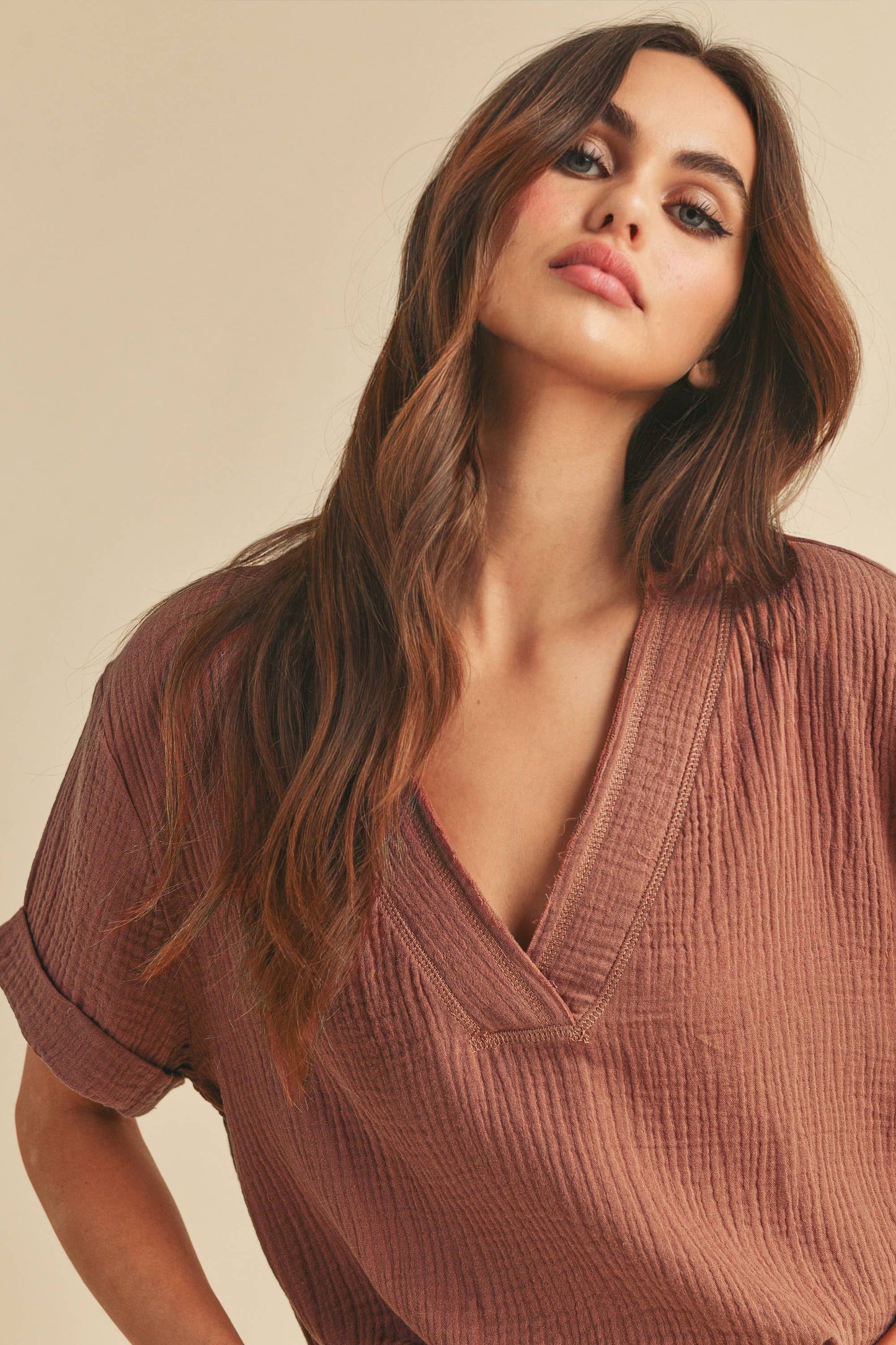 AEMI + CO - 8167BK Trudie Top