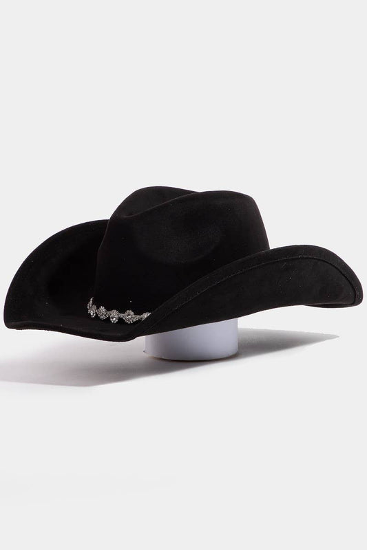 Collections by Fame Accessories - Rhinestone Link Western Cowboy Hat
