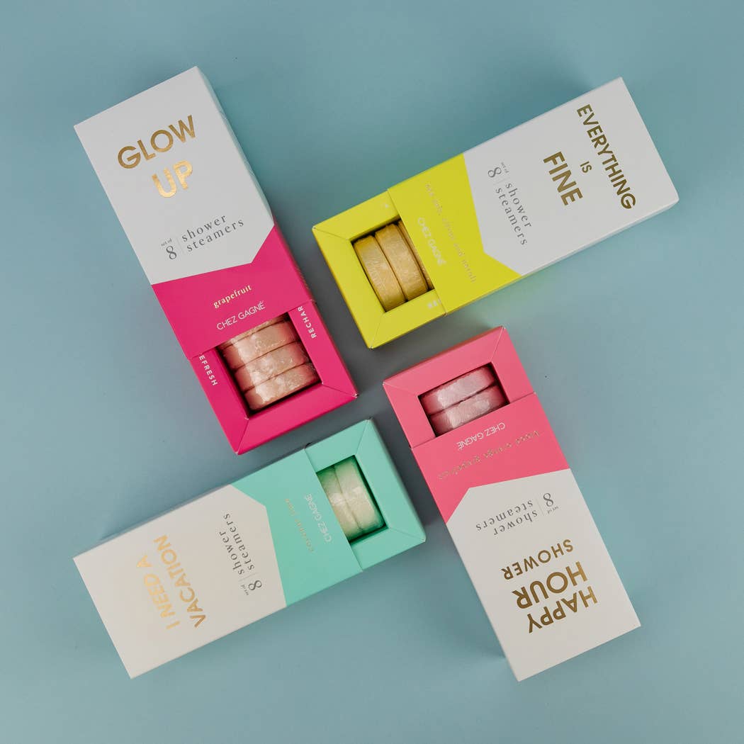 Chez Gagné - I Need A Vacation - Aromatherapy Shower Steamers - Coconut Lime - Set of 8