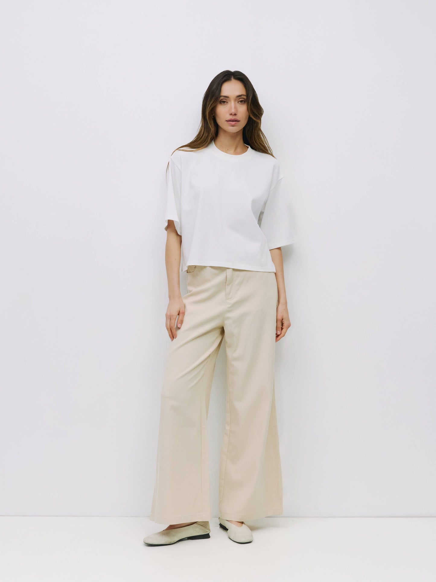 MOD REF - The Daphne Top | Cotton T-Shirt with Elbow Sleeves