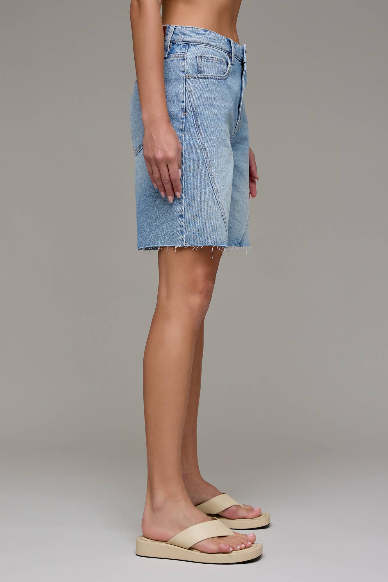 Hidden Jeans - Medium Wash 8" Inseam Baggy Shorts
