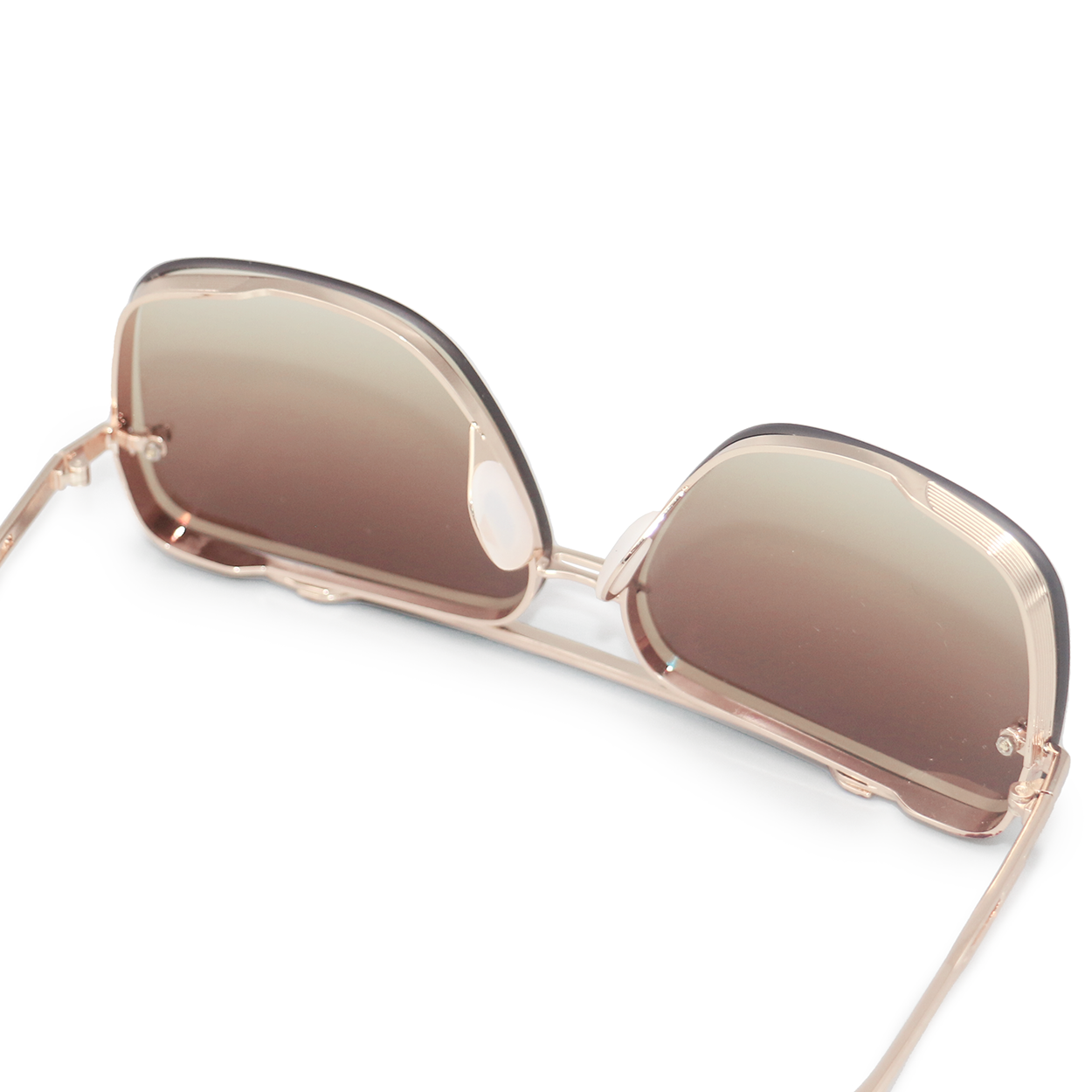 TOPFOXX - Small Bella Coffee - Tangle Free Aviator Sunglasses