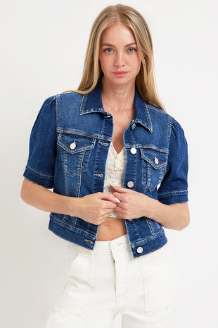 short sleeve jean jacket