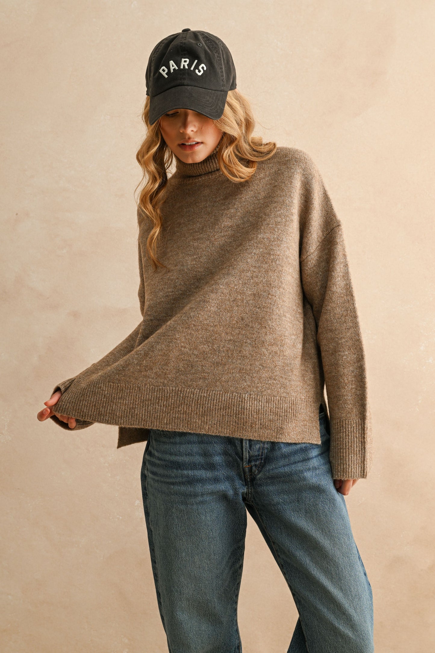 Turtle Neck Long Sleeve Sweater