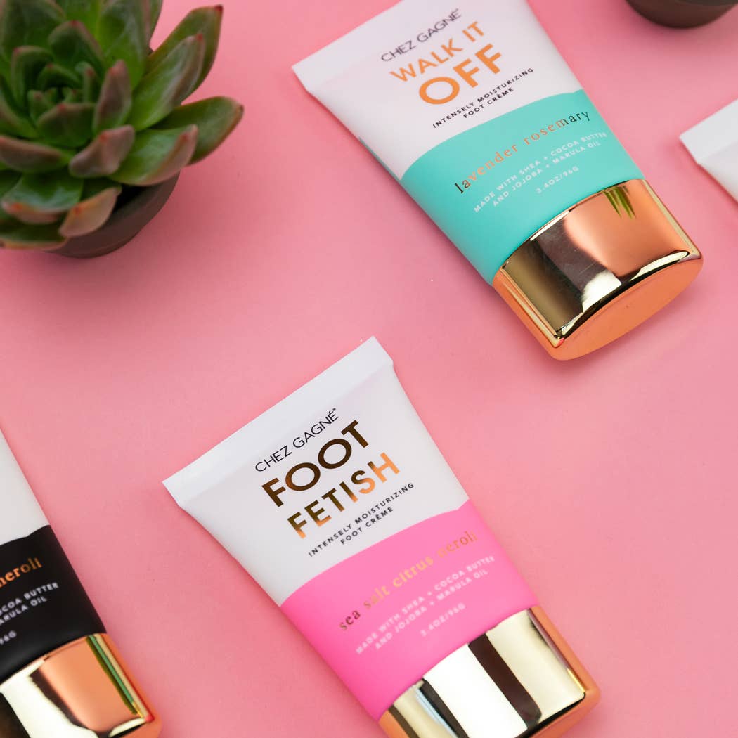 Chez Gagné - Foot Fetish - Clean + Vegan Foot Crème - Sea Salt Citrus + Neroli - 3.4oz