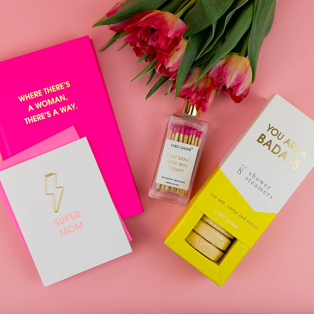 Chez Gagné - You Are A Badass - Aromatherapy Shower Steamers - Sea Salt, Citrus & Neroli - Set of 8