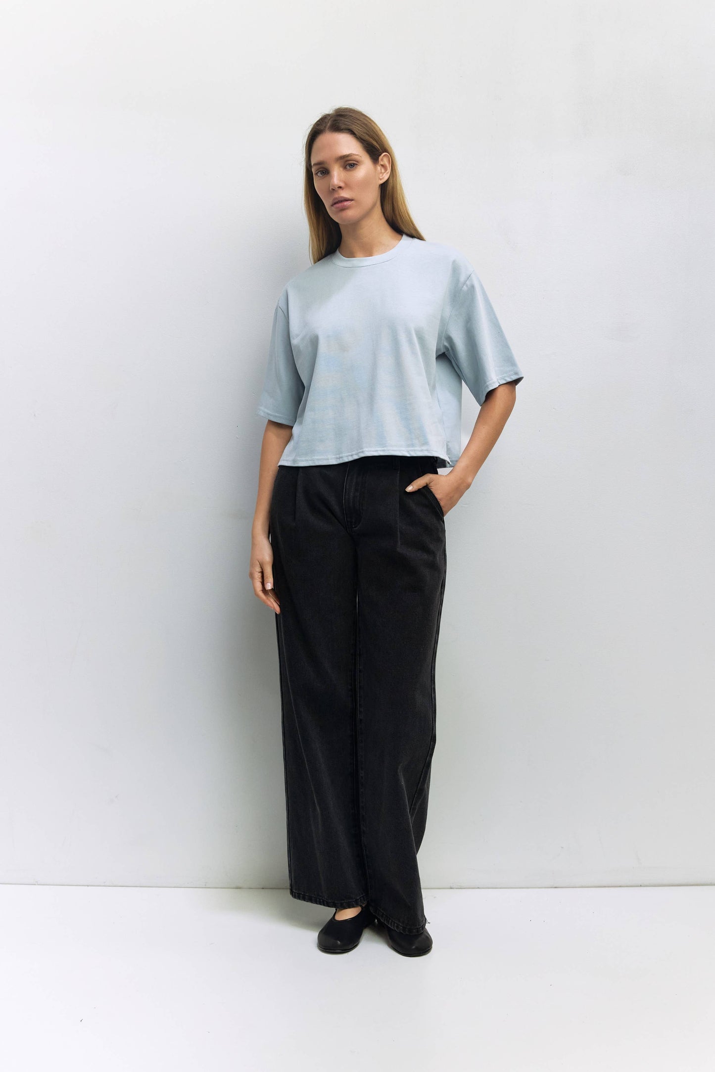 MOD REF - The Daphne Top | Cotton T-Shirt with Elbow Sleeves