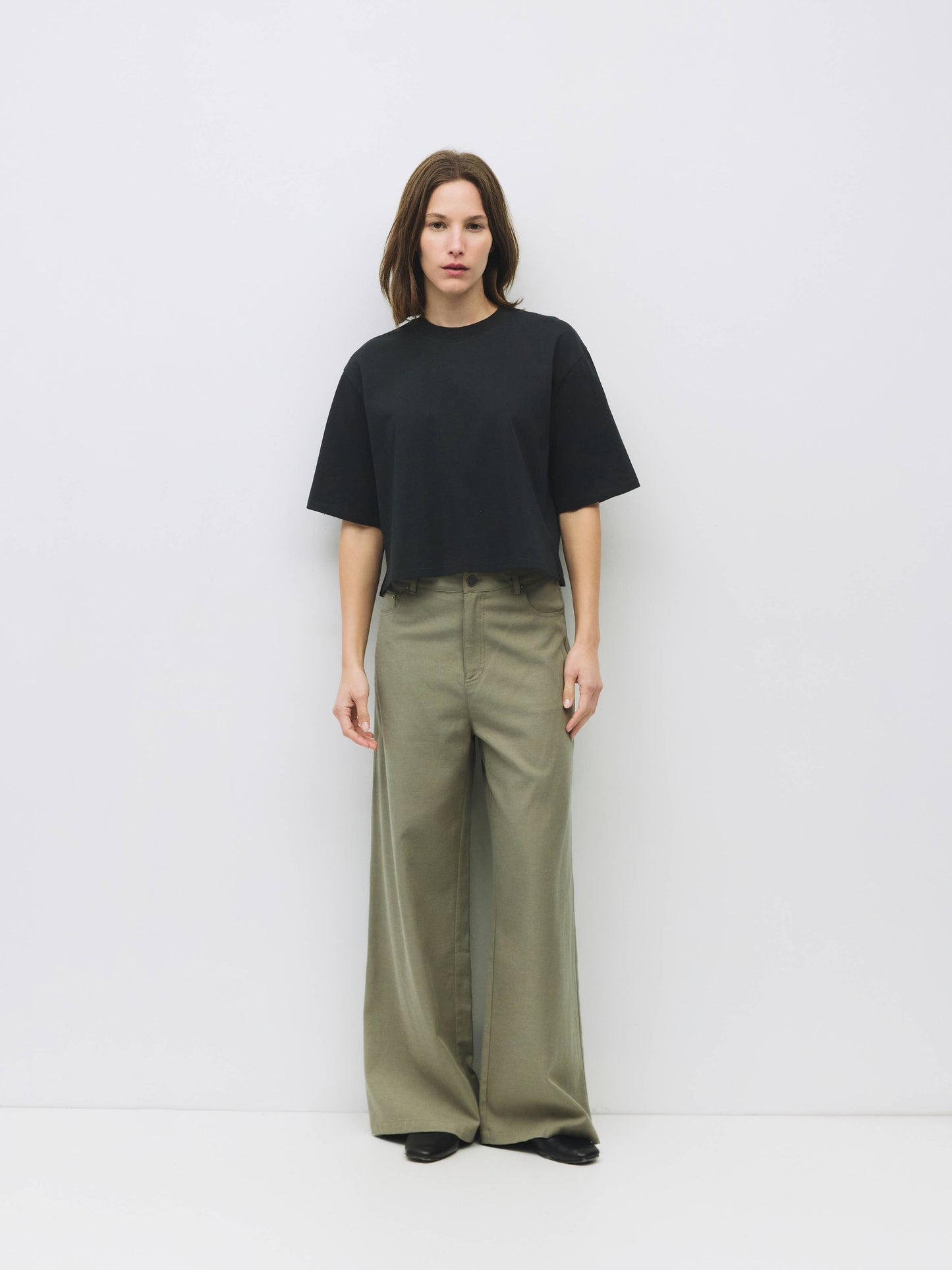 MOD REF - The Daphne Top | Cotton T-Shirt with Elbow Sleeves