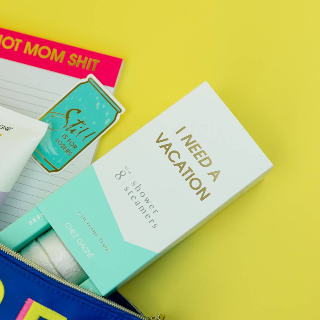 Chez Gagné - I Need A Vacation - Aromatherapy Shower Steamers - Coconut Lime - Set of 8