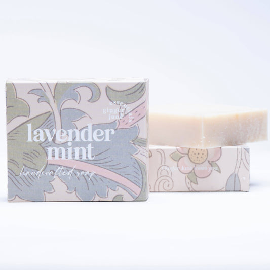 Ginger June Candle Co. - Moisturizing soap • Pillow Talk • made with coconut oil, olive oil, babassu, honey & clay (Copy)