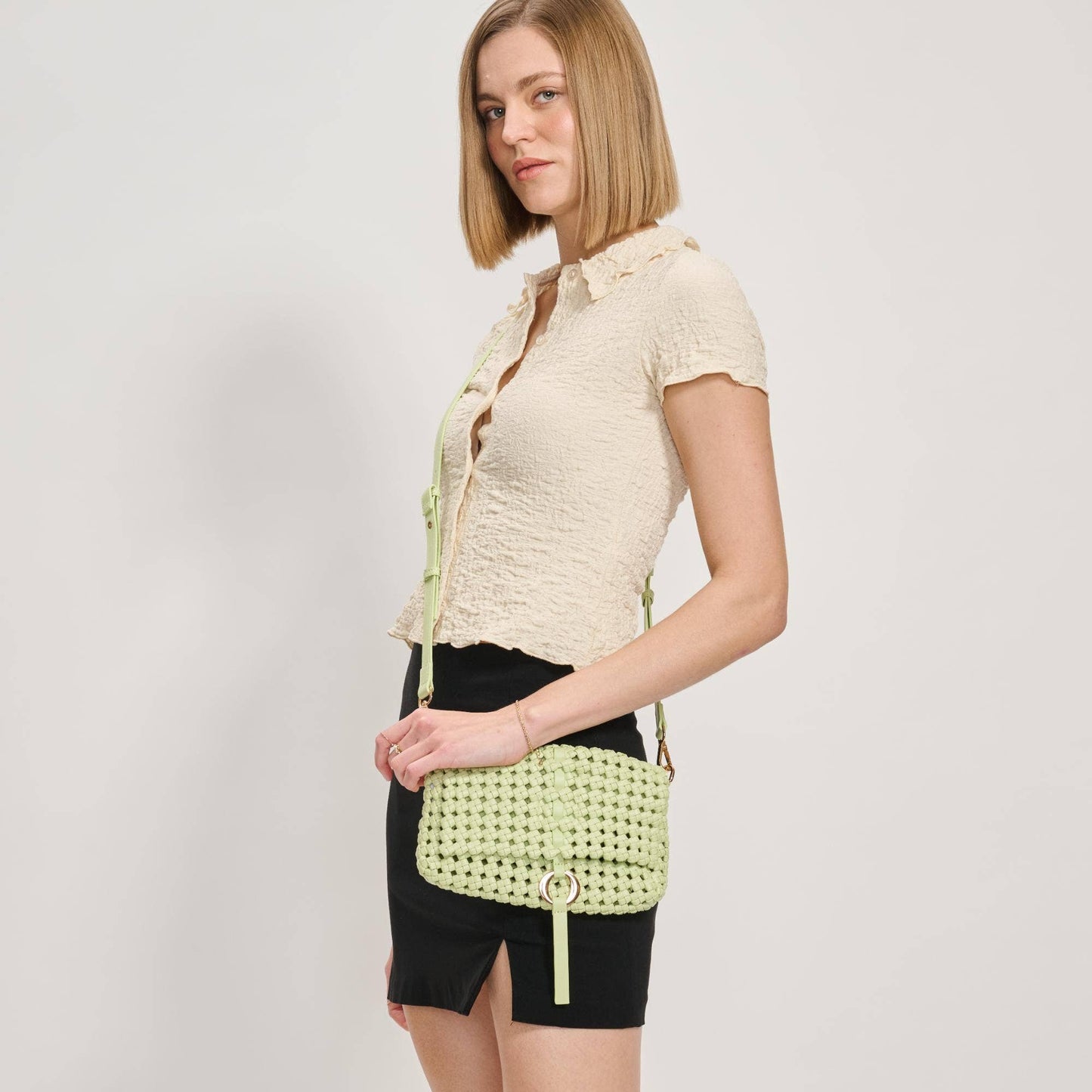Moda Luxe - Camilla Knot Woven Crossbody