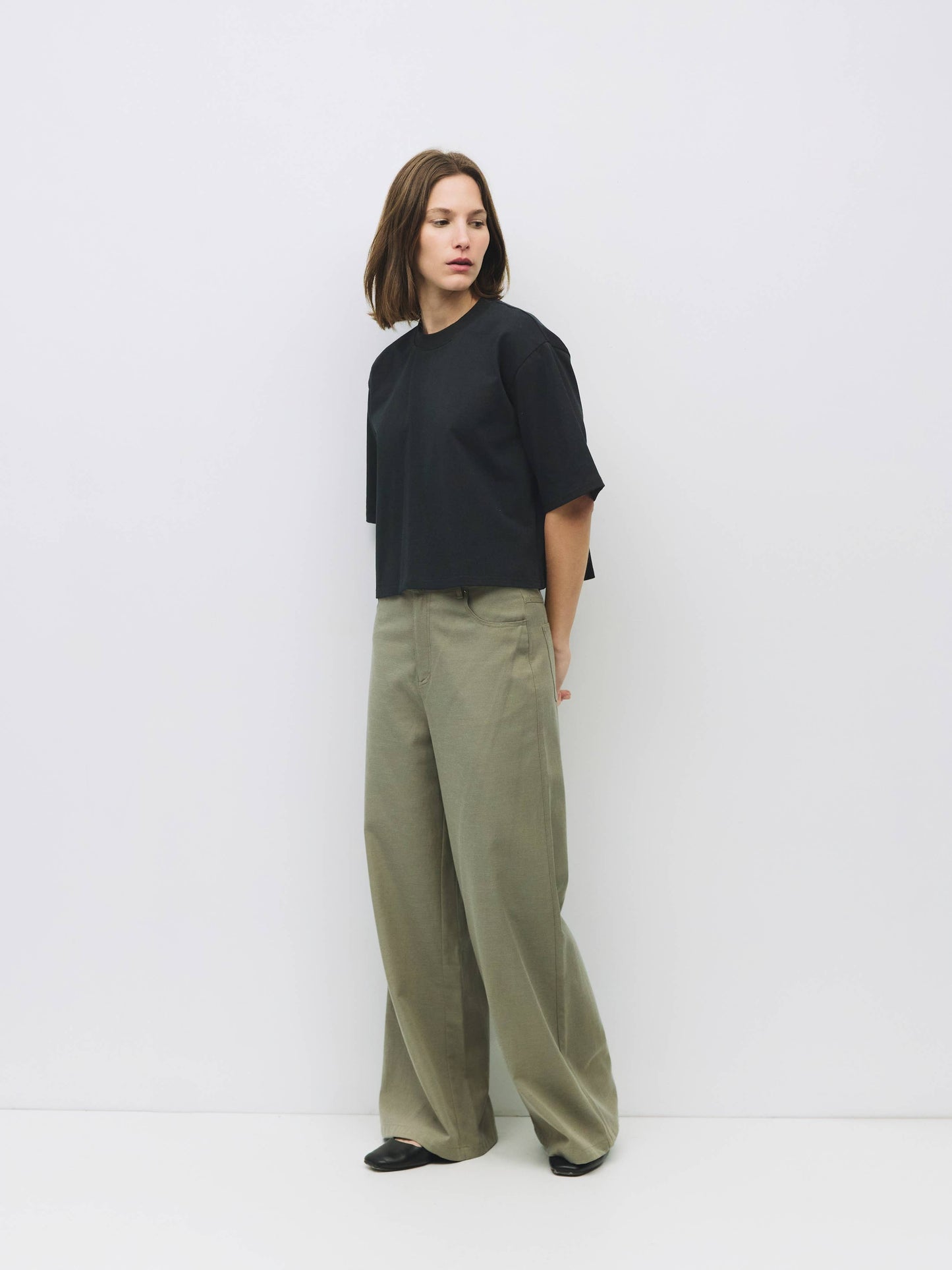 MOD REF - The Daphne Top | Cotton T-Shirt with Elbow Sleeves