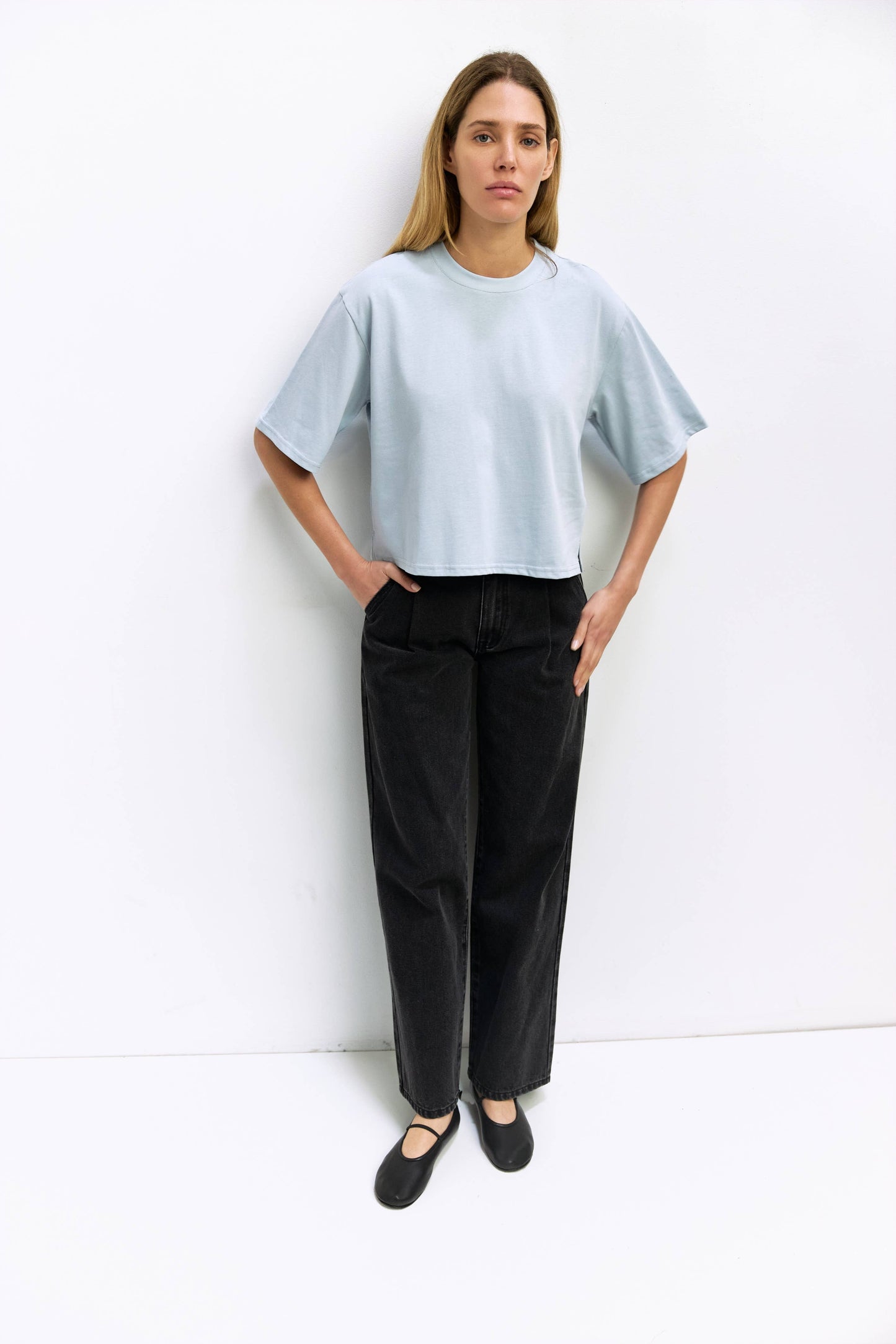 MOD REF - The Daphne Top | Cotton T-Shirt with Elbow Sleeves