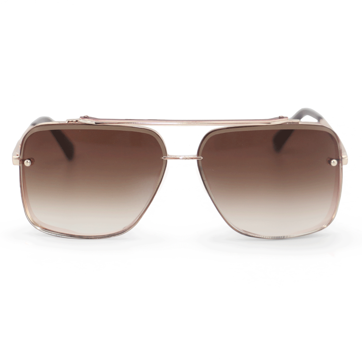 TOPFOXX - Small Bella Coffee - Tangle Free Aviator Sunglasses