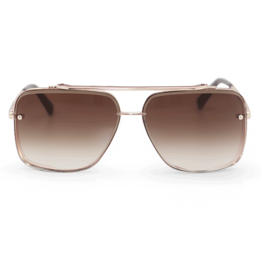TOPFOXX - Small Bella Coffee - Tangle Free Aviator Sunglasses