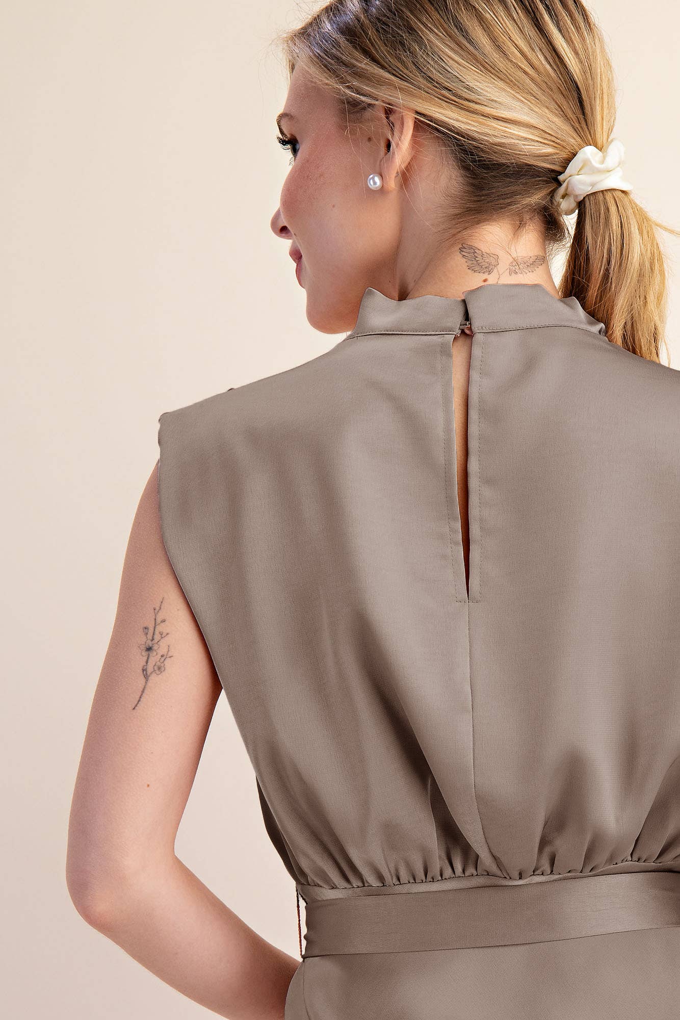 Glam - Cowl Neck Midi Dress