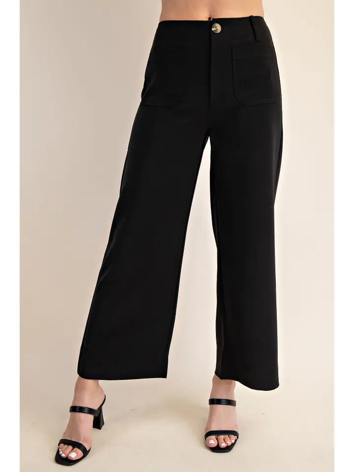 Cropped Black trousers
