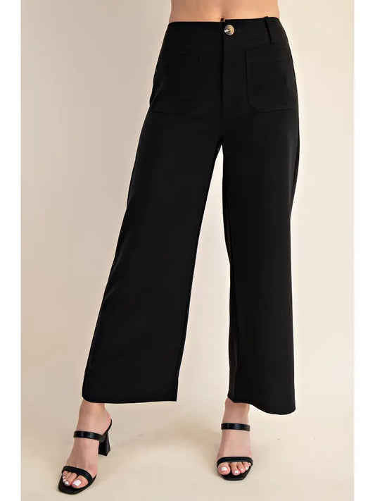 Cropped Black trousers