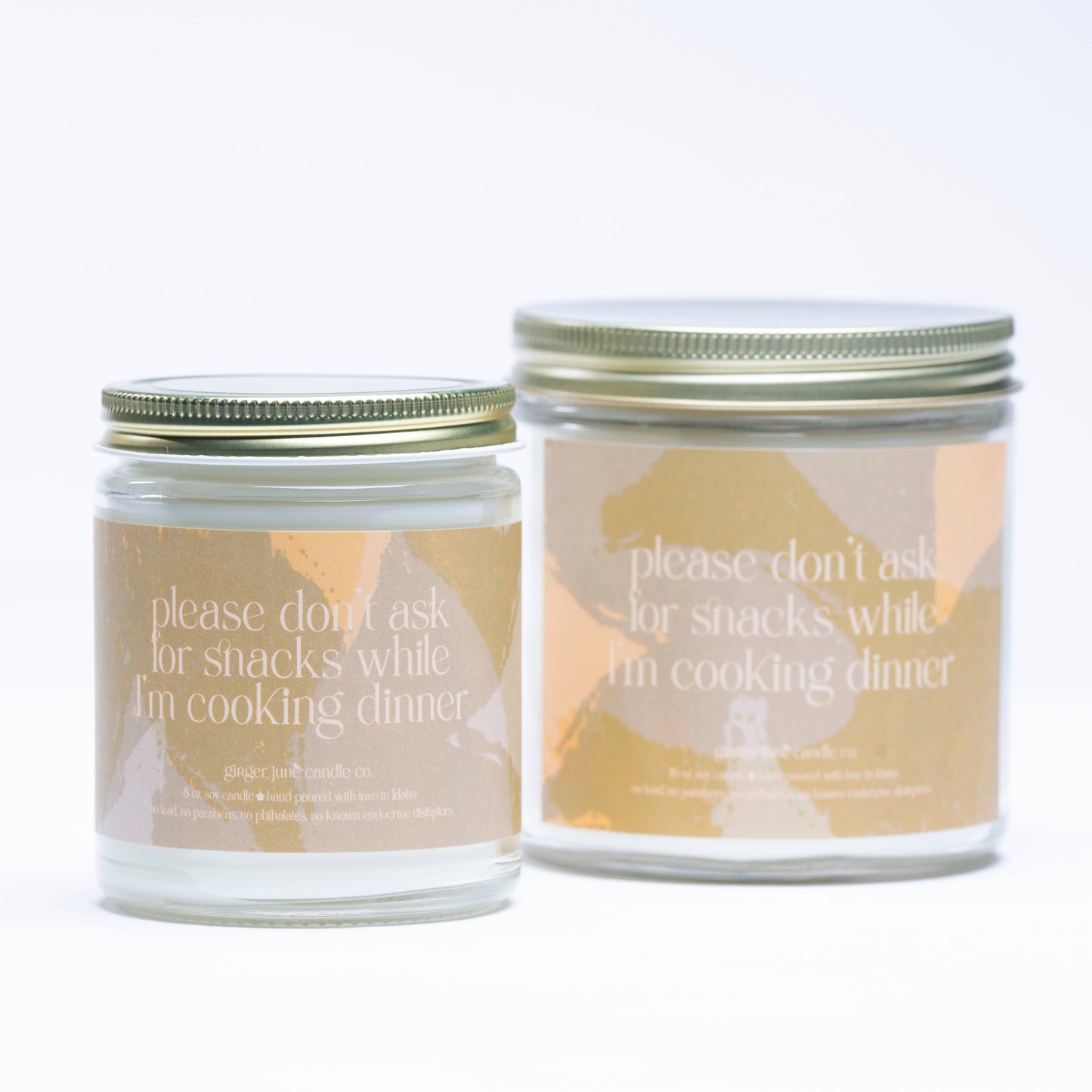 Ginger June Candle Co. - Please don't ask for snacks while I'm cooking dinner • for the mamas • 2 colors to choose from