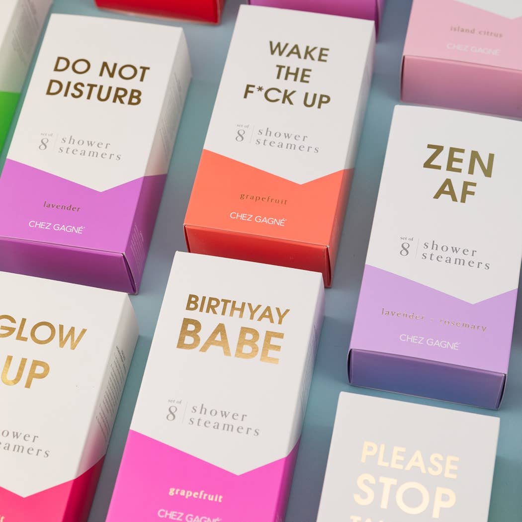 Chez Gagné - Wake The F*ck Up - Aromatherapy Shower Steamers - Grapefruit - Set of 8