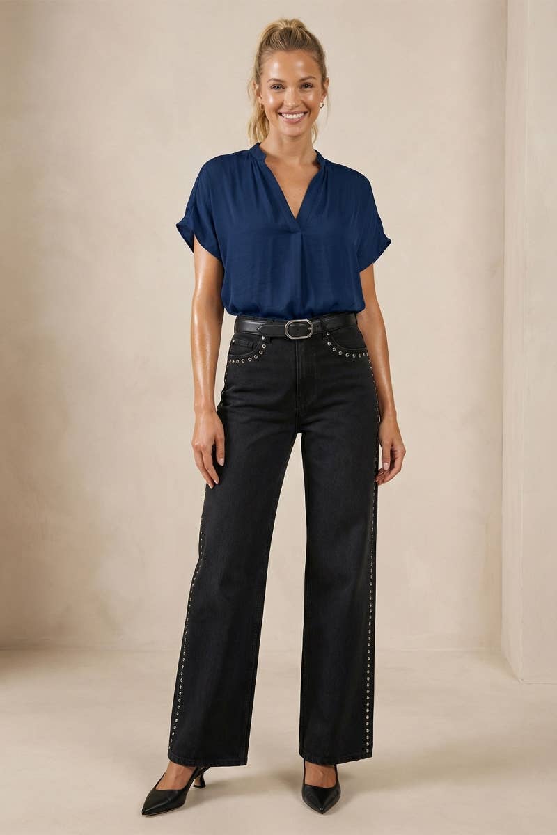 Naked Zebra - Drop Shoulder Regular Blouse - SS