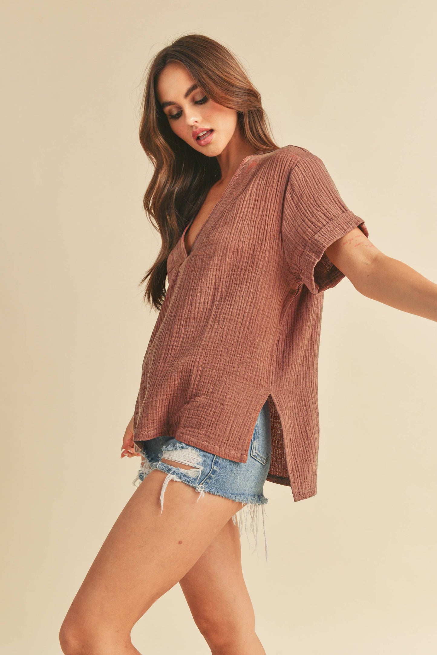 AEMI + CO - 8167BK Trudie Top