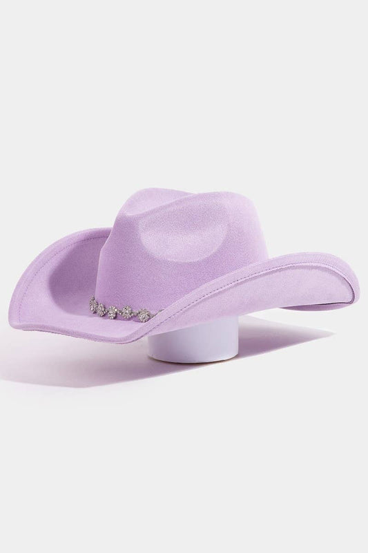 Collections by Fame Accessories - Rhinestone Link Western Cowboy Hat