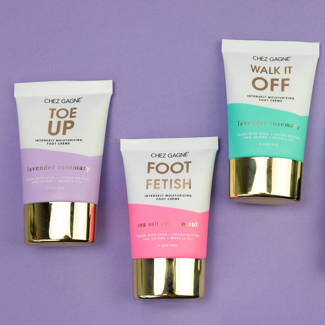 Chez Gagné - Foot Fetish - Clean + Vegan Foot Crème - Sea Salt Citrus + Neroli - 3.4oz