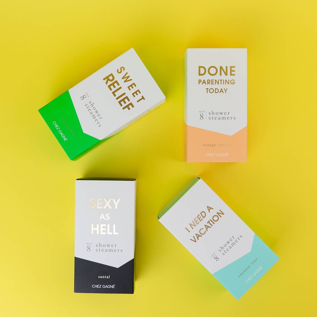 Chez Gagné - I Need A Vacation - Aromatherapy Shower Steamers - Coconut Lime - Set of 8