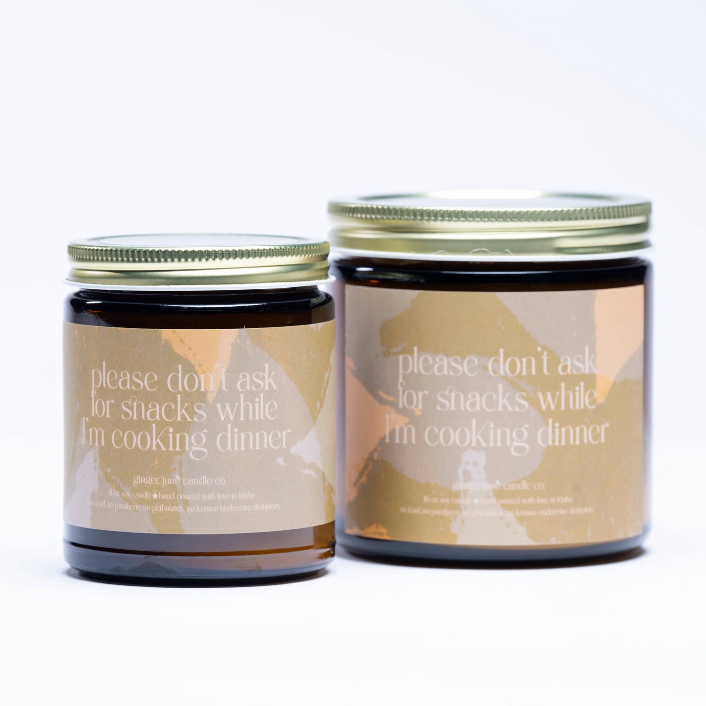 Ginger June Candle Co. - Please don't ask for snacks while I'm cooking dinner • for the mamas • 2 colors to choose from
