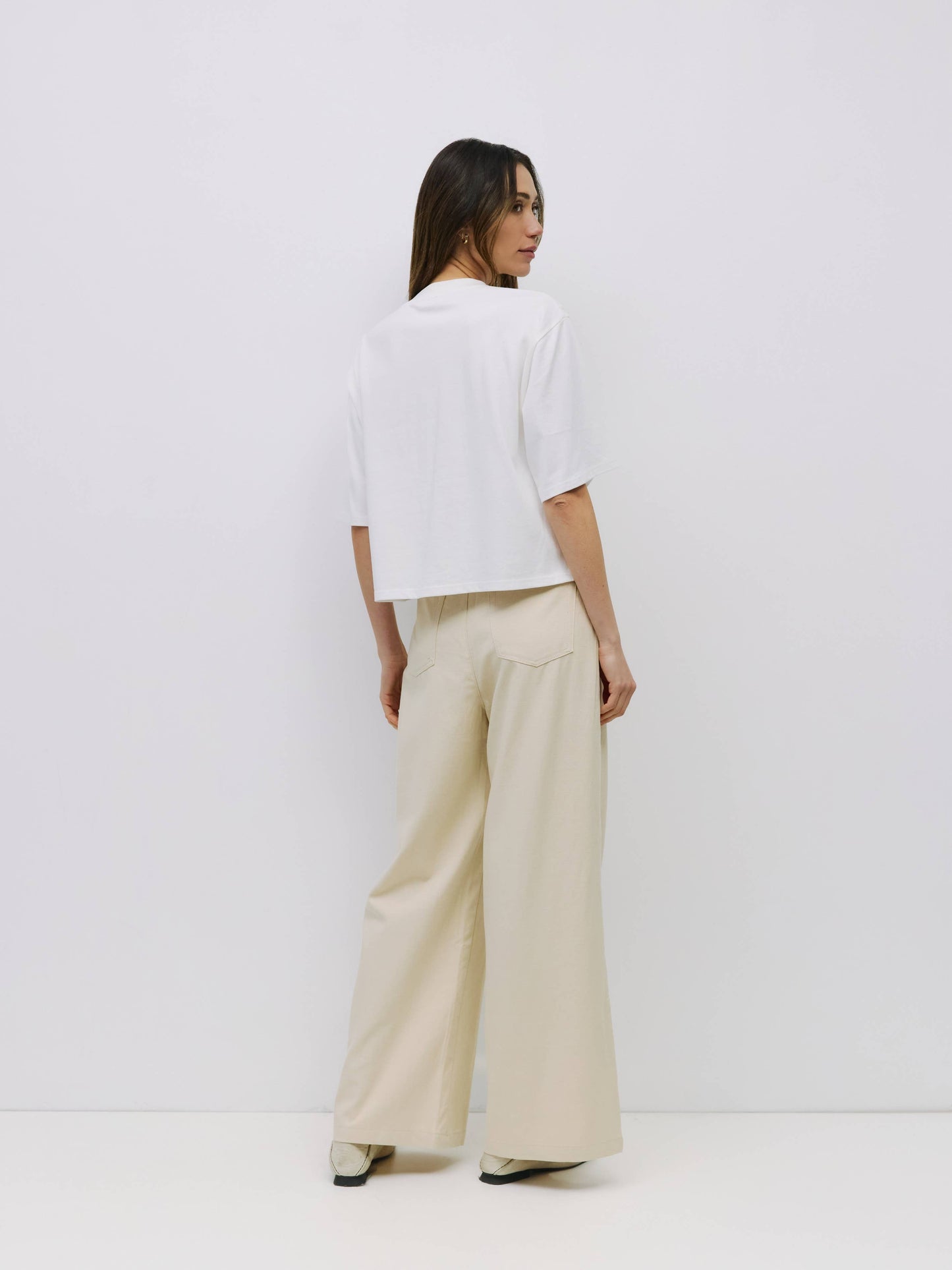 MOD REF - The Daphne Top | Cotton T-Shirt with Elbow Sleeves