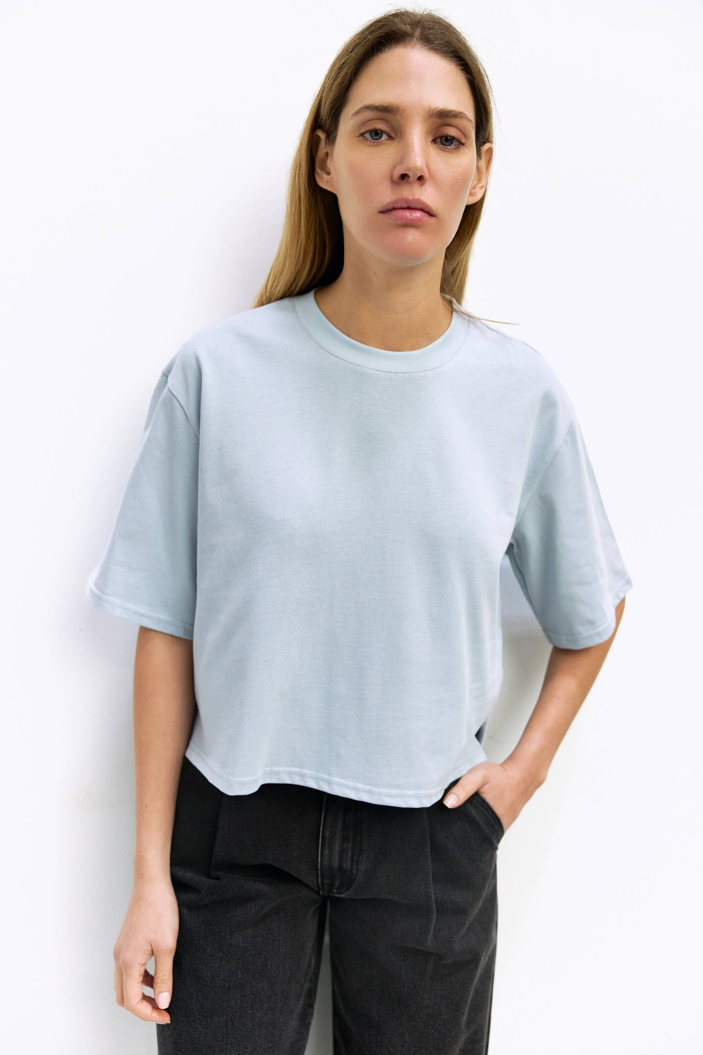 MOD REF - The Daphne Top | Cotton T-Shirt with Elbow Sleeves