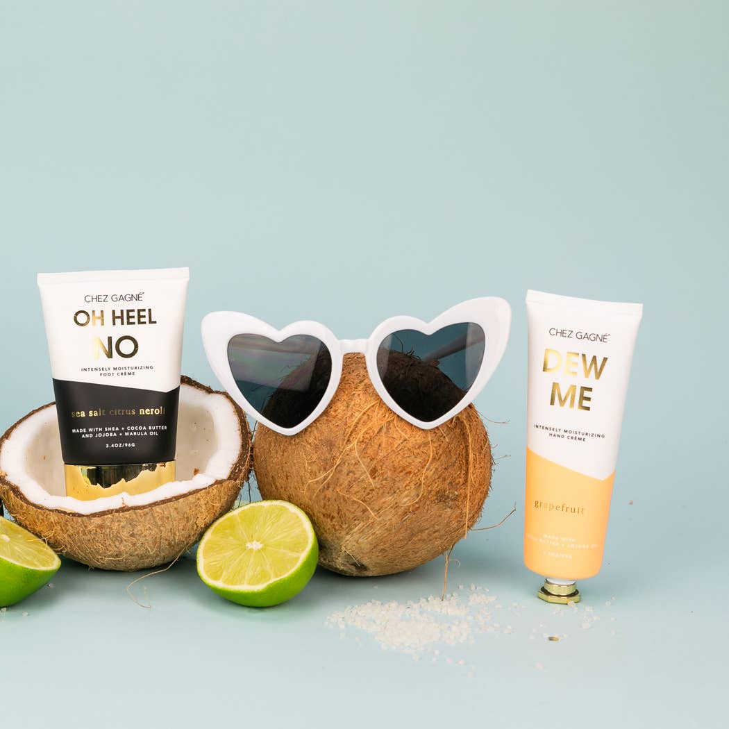 Chez Gagné - Oh Heel No - Clean + Foot Crème - Sea Salt Citrus + Neroli - 3.4oz