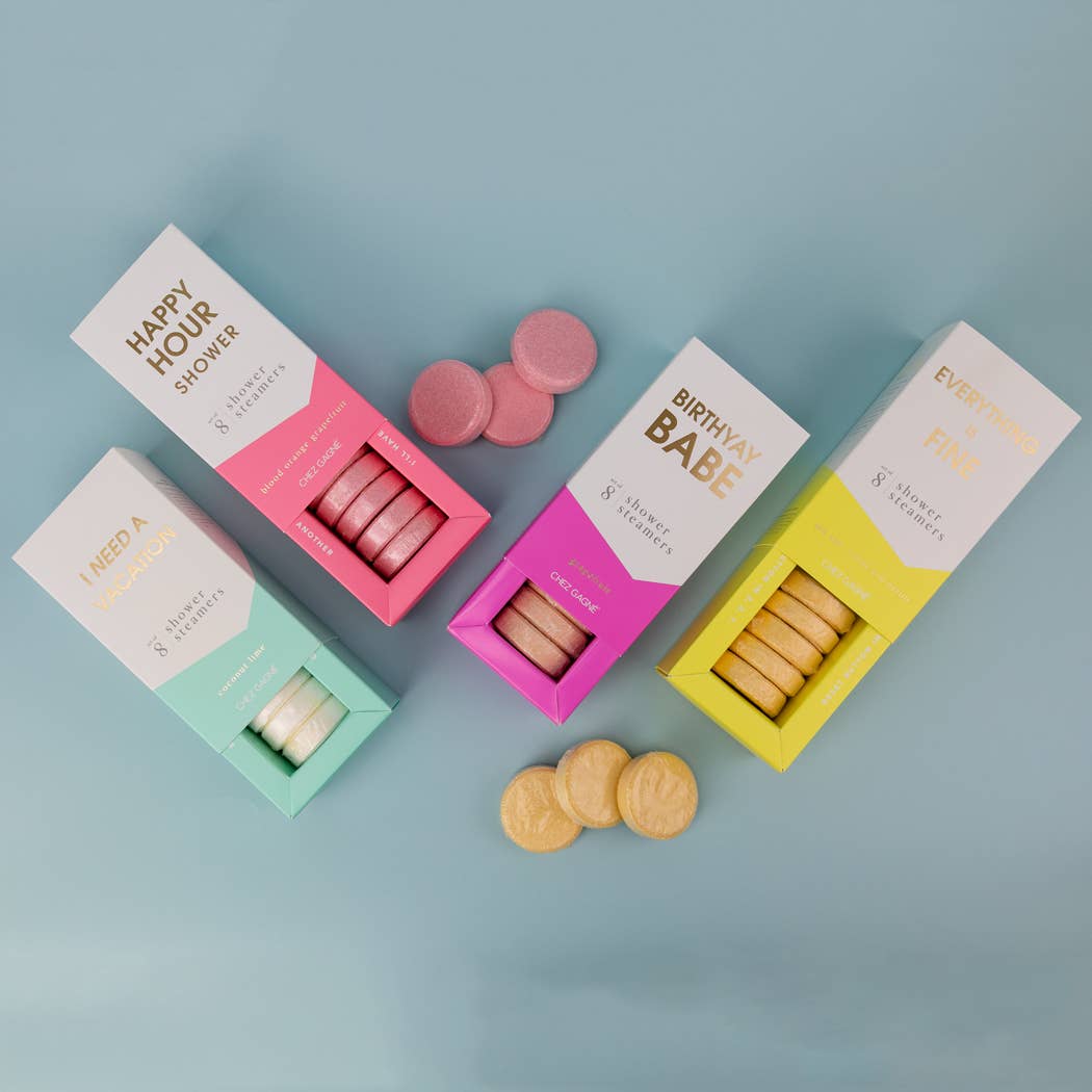 Chez Gagné - I Need A Vacation - Aromatherapy Shower Steamers - Coconut Lime - Set of 8