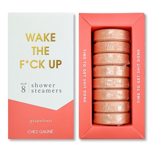 Chez Gagné - Wake The F*ck Up - Aromatherapy Shower Steamers - Grapefruit - Set of 8