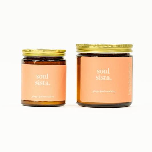 Ginger June Candle Co. - Soul sista • soy candle • 2 sizes, 2 colors to choose from