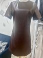 Mod Ref Brown Faux Leather Dress