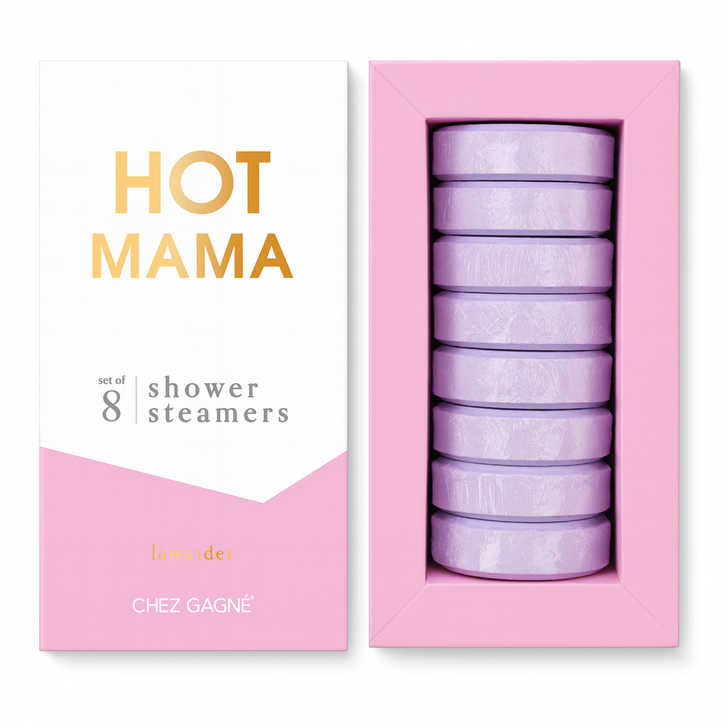Chez Gagné - Hot Mama Shower Steamers - Lavender - Mother's Day Gift Set