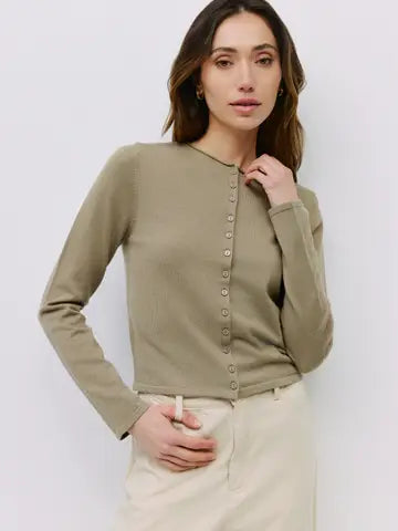 Olive Button up long sleeve